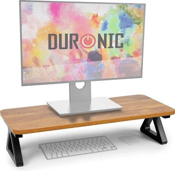 Duronic DM06-1 AO | 62 x 30 cm Fläche | Bis 10kg | 15 cm Höhe | Ergonomischer Bildschirmständer Schreibtisch | Schreibtischaufsatz Monitor und Laptop | Bildschirmerhöhung LCD LED OLED TV