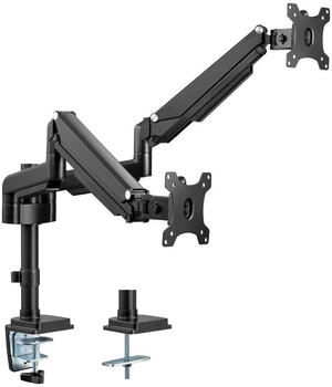InLine Tischhalterung mit Lifter beweglich f&uuml;r zwei Monitore bis 82cm (32") m