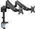 InLine Tischhalterung mit Lifter beweglich für zwei Monitore bis 82cm (32