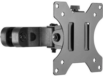 Maclean MC-983 Pfostenhalterung f&uuml;r Bildschirme 17-32' Monitorhalterung bis 8kg Pfosten-/Rohrdurch (Wand 32.01") Monitor Halterung Schwarz