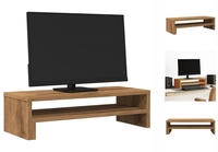 vidaXL Monitorst&auml;nder Artisan-Eiche 54x22x15 cm Holzwerkstoff