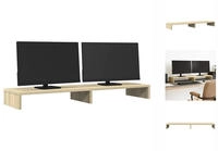 vidaXL Monitorst&auml;nder Sonoma-Eiche 100x27x10 cm Holzwerkstoff