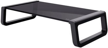 Trust Monta 41 x 22 x 10 cm Bildschirmerh&ouml;hung aus Hartglas Schreibtisch Monitor Stand f&uuml;r Laptop Bildschirme Computer Notebook Mac PC B&uuml;ro - Schwarz