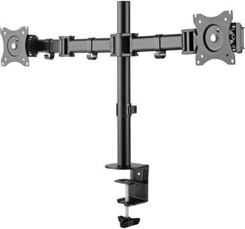 InLine Tischhalterung f&uuml;r 2x TFT/LCD/LED bis 68cm (27") max. 2x8kg