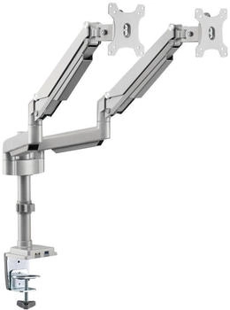 Eaton Tripp Lite Series Dual-Display Flex-Arm Mount for 17" to 32" Monitors - Clamp or Grommet USB Audio Ports - Befestigungskit (Spannbefestigung f&uuml;r Tisch) - Voll beweglich - f&uuml;r 2 LCD-Displays - Stahl