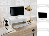 vidaXL Monitorst&auml;nder Wei&szlig; 42x24x13 cm Holzwerkstoff