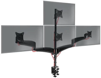 Duronic DM453VX1 für vier 27" Zoll | 13kg Monitorhalterung 27 Zoll