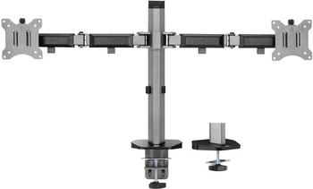 ACT Monitor Desk Mount 2 screens up to 32ö gray (Tisch 32") Monitor Halterung Silber