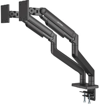 Manhattan Tischhalterung mit mechanischer Feder f&uuml;r zwei Monitore Aluminium (462587)