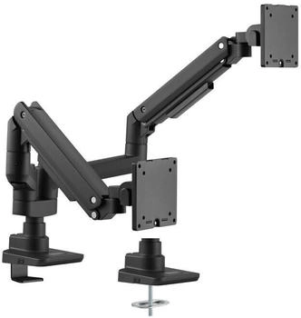 Equip 650182 17"-35" Hochleistungs-Tischhalterung f&uuml;r Zwei Monitore schwarz