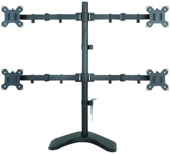 Techly Schreibtischhalterung für 4 LCD TV LED 13"-27" mit Standfuß
