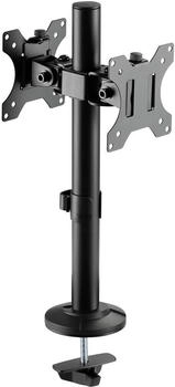SpeaKa Professional Doppelmonitor-Halterung mit Klemmfuss Schwarz