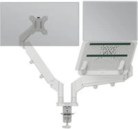 Esselte Leitz Laptop-Monitor-Halterung Ergo 65380085 lichtgrau f&uuml;r 1 Monitor und 1