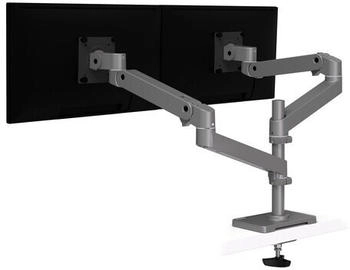 Ergotron LX Pro Dual Stacking Arm - Grommet Mount Dark Grey