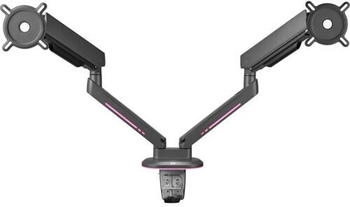 One For All Monitor Halterung Experience RGB Dual schwarz (Tisch 45" 14 kg) Monitor Halterung Schwarz