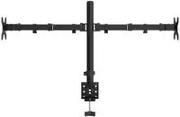 vidaXL Tischhalterung f&uuml;r 2 Monitore Schwarz Stahl VESA 75/100 mm