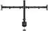 vidaXL Dual Adjustable Monitor Stand VESA 75/100 mm Black