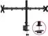 vidaXL Dual Adjustable Monitor Stand VESA 75/100 mm Black