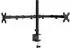 vidaXL Dual Adjustable Monitor Stand VESA 75/100 mm Black