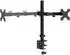 vidaXL Dual Adjustable Monitor Stand VESA 75/100 mm Black