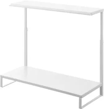 YAMAZAKI 2-st&ouml;ckiger Monitorst&auml;nder wei&szlig;