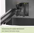 myWall Tischhalterung HEG9L Economy-Line bis 9 kg - Schwarz (Tisch 32