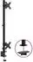vidaXL Dual Adjustable Monitor Stand Black