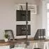 vidaXL Dual Adjustable Monitor Stand Black