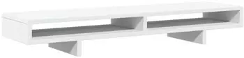 vidaXL Monitorst&auml;nder 100x27x15cm Holzwerkstoff, wei&szlig; (854751)
