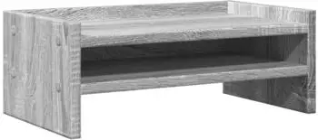 vidaXL Monitorst&auml;nder Holzwerkstoff grau Sonoma 42x24x16cm (854720)