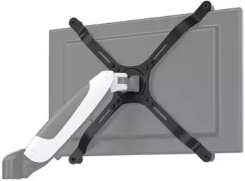 HJH Office VM-A4 Nicht-VESA-Adapter-Set f&uuml;r Monitore 15-27 Zoll, Stahl, schwarz (802001)