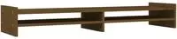 vidaXL Monitorst&auml;nder Honigbraun 100x27x15 cm Massivholz Kiefer