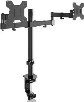 LuxusKollektion Dual-Monitor-Halterung 13-27 Zoll, VESA 75/100mm, h&ouml;henverstellbar, max. 10kg