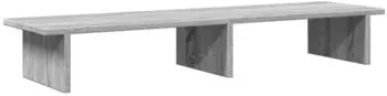 vidaXL Monitorst&auml;nder Sonoma-Grau 100x27x15cm Holzwerkstoff