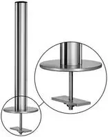Novus Dahle 961+1819+000 Monitorhalter, Metall, Silber, 84,5 x 5,1 x 5,1 cm