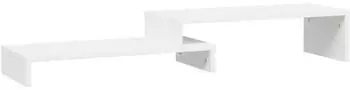 vidaXL Monitorst&auml;nder wei&szlig; (52-101)x22x14cm Massivholz Kiefer (814015)