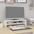 vidaXL Monitorständer weiß (52-101)x22x14cm Massivholz Kiefer (814015)