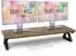 Duronic DM06-2 AW Monitorständer Dual 82x30cm, MDF Holz (DM06-2 AW)