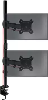 Duronic DMT252VX1 Monitorarm vertikal, 2 Bildschirme bis 32", bis 8kg (DMT252VX1)