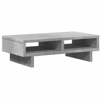 vidaXL Monitorst&auml;nder betongrau 50x27x15cm Holzwerkstoff (854745)