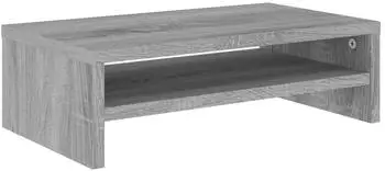 vidaXL Monitorst&auml;nder Holzwerkstoff, grau Sonoma, 42x24x13cm (815268)