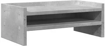 vidaXL Monitorst&auml;nder betongrau 42x24x16cm Holzwerkstoff