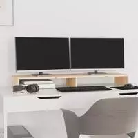 vidaXL Monitorst&auml;nder 100x27x10 cm Massivholz Kiefer