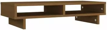 vidaXL Monitorst&auml;nder honigbraun 60x27x14cm Massivholz Kiefer