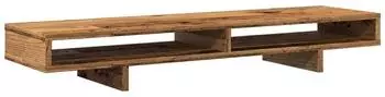 vidaXL Monitorständer Holzwerkstoff Altholz-Optik 100x27x15cm (854758)