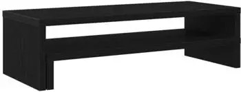 vidaXL Monitorständer Schwarz Eichen-Optik, Holzwerkstoff, 54x22x15cm (868089)