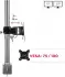 Duronic DM35 Head VESA 75/100 Monitorplatte, drehbar 360°, neigbar (DM35HEAD-DE)