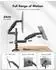 LuxusKollektion Dual-Monitor-Halterung 13-32 Zoll, VESA 75/100mm, höhenverstellbar