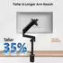 LuxusKollektion Monitor-Arm mit Laptop-Halterung, 17-32 Zoll, höhenverstellbar