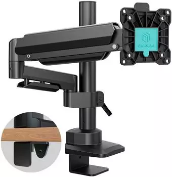 Onkron G70-B Monitorarm 17-42 Zoll, Gasdruckfeder, VESA 75x75-100x100, schwarz (G70-B)